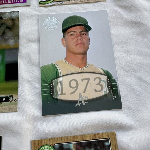 Oakland A’s Baseball 12 Card Lot NM Mark McGwire Rookie 366 Blackburn Refractor - Picture 6 of 13